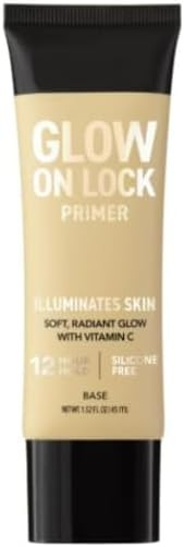 Glow On Lock Water-Based Illuminating Face Primer with Vitamin C, 12-Hour Hold, 1.52 Fluid Ounces | Amazon (US)