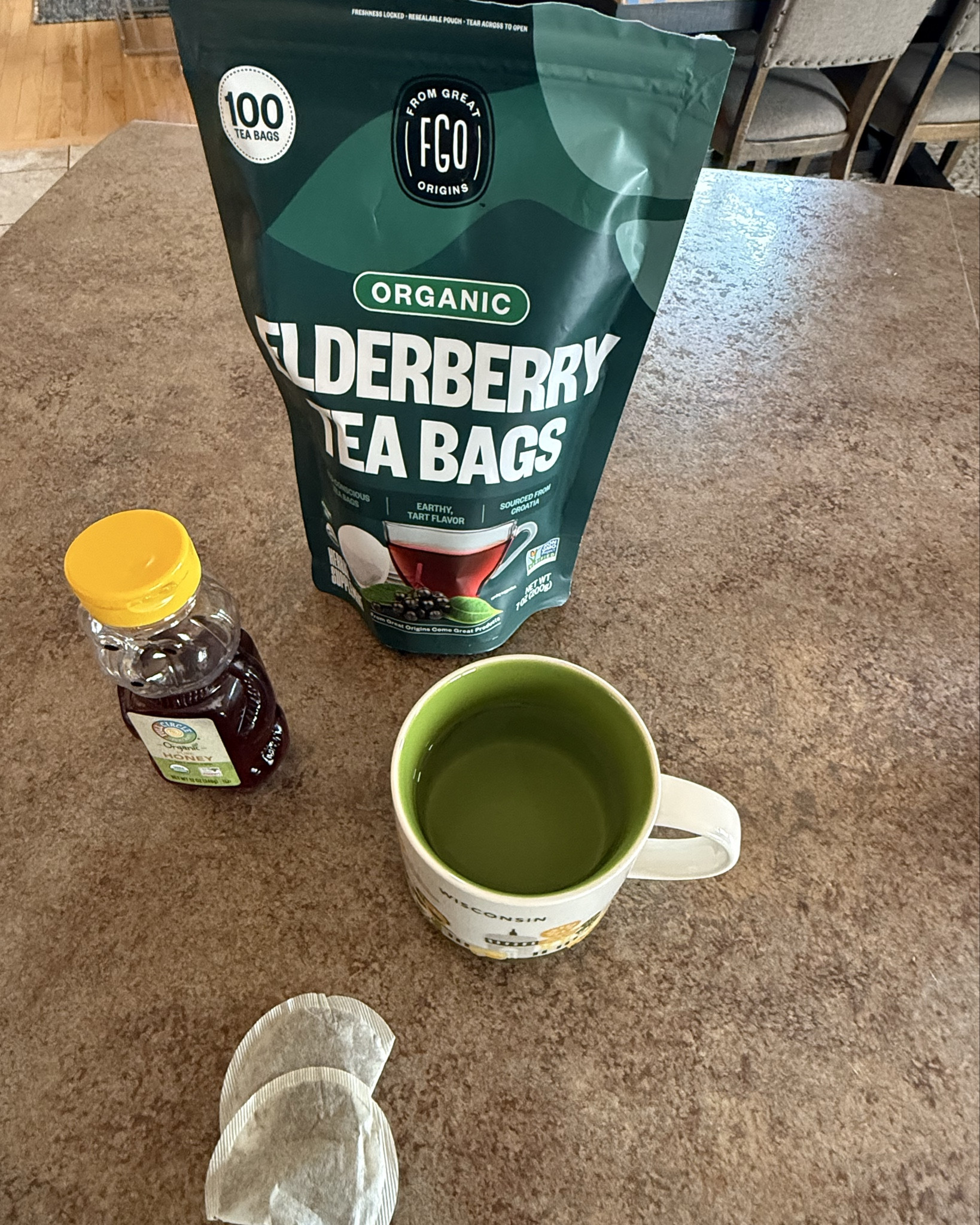 Boost Your Immunity Naturally! 🌿🍯

Feeling under the weather? Soothe your body with the power of Organic Elderberry Tea and Raw Organic Honey—a perfect duo for fighting off sickness! Packed with antioxidants and immune-boosting benefits, our elderberry tea helps you bounce back faster, while our pure honey soothes your throat and adds a touch of natural sweetness.

Stay well, sip strong, and feel the difference! ✨

🛒 Shop now & give your body the care it deserves!

#ElderberryPower #OrganicWellness #StayHealthy #SipAndSoothe #ImmuneBoost