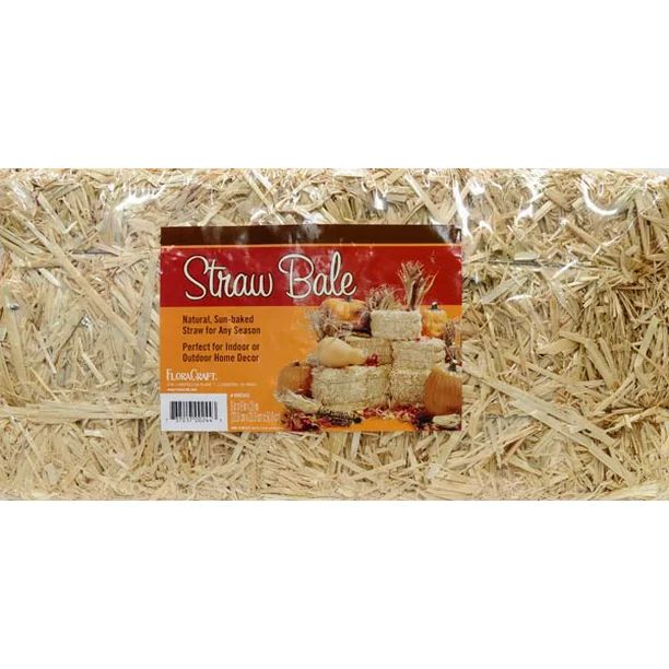 FloraCraft Harvest Straw Bale: 20 x 9 inches | Walmart (US)