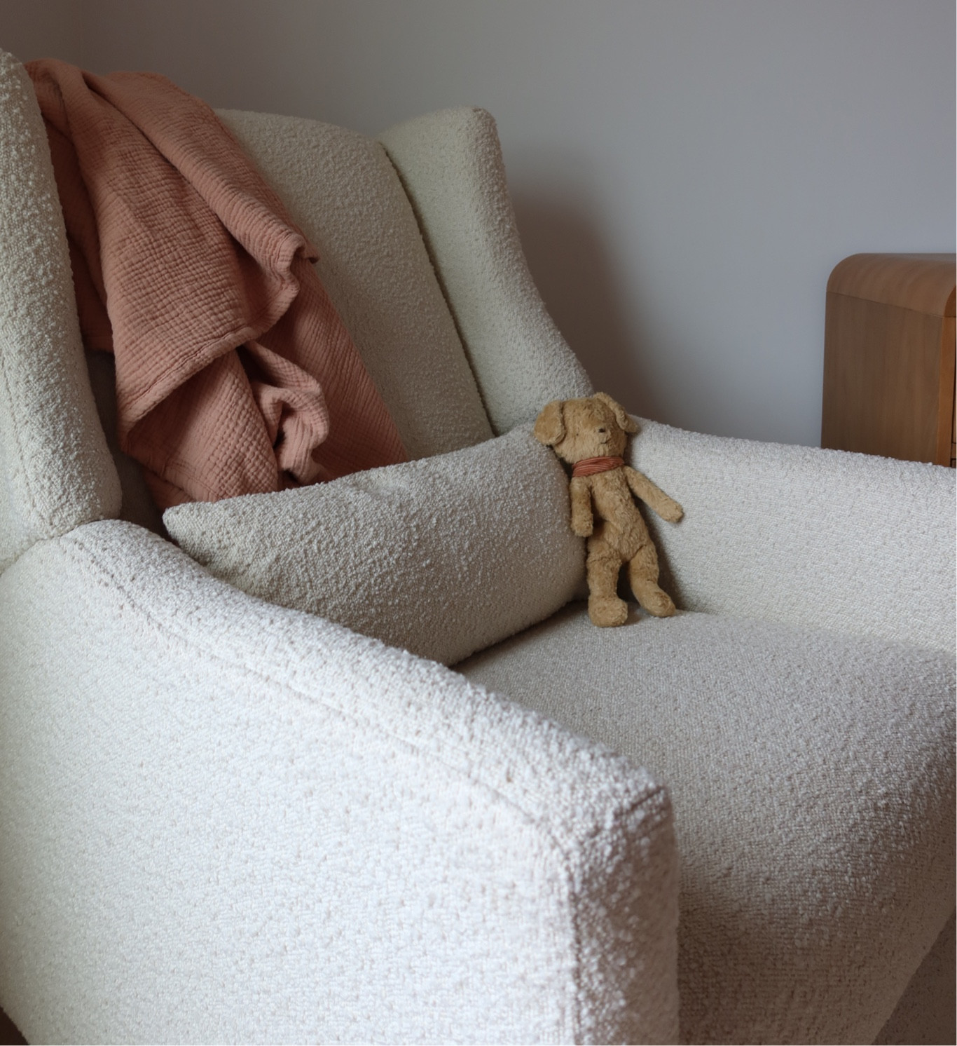 Cozy nursery corner • glider + blanket linked  

#LTKkids #LTKbaby #LTKhome