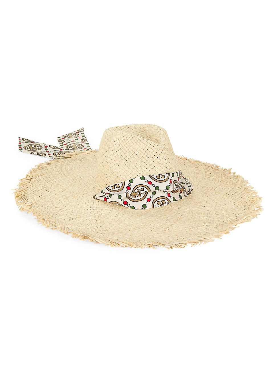 Women's Logo Tie Straw Hat - Natural - Natural | Saks Fifth Avenue