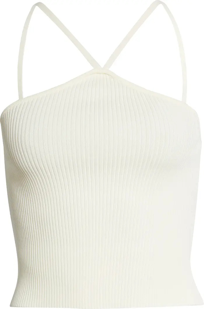 VERO MODA Helena Rib Halter Top | Nordstrom | Nordstrom
