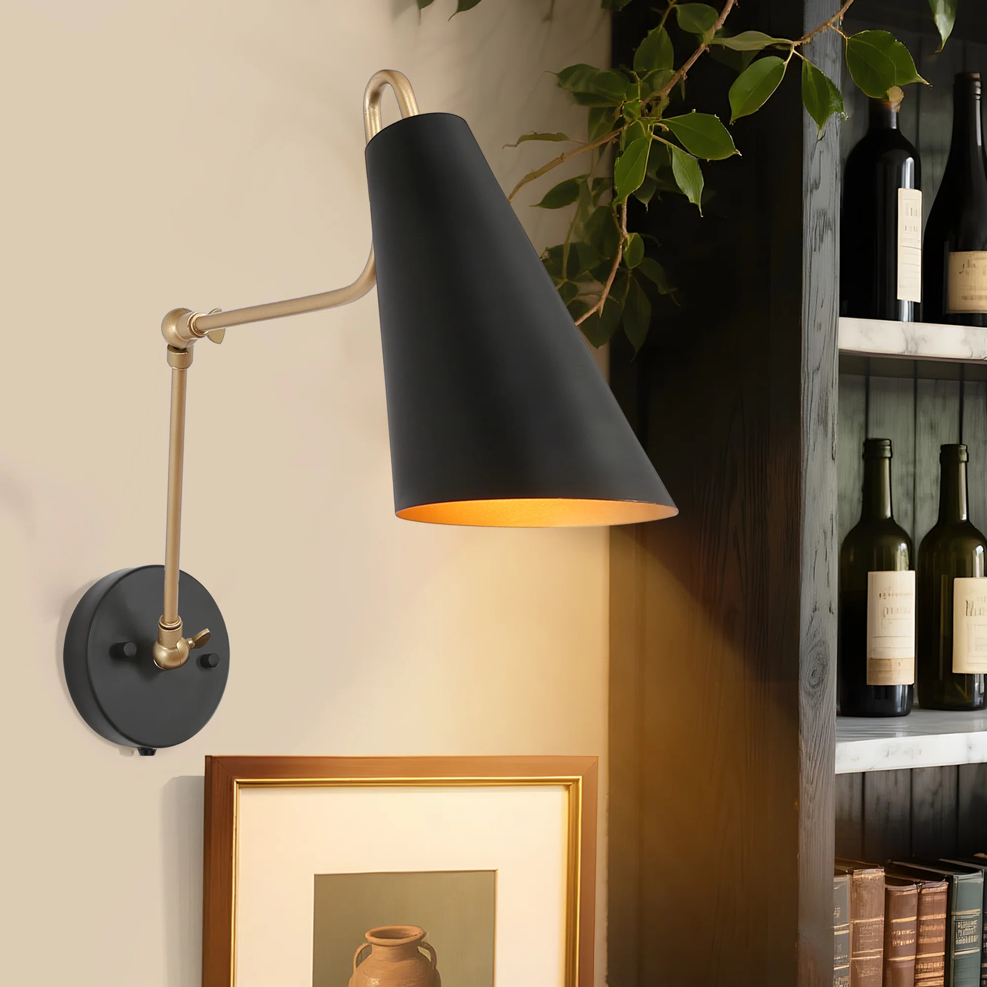 Dalisia 1 - Light Dimmable Plug-in Swing Arm | Wayfair North America