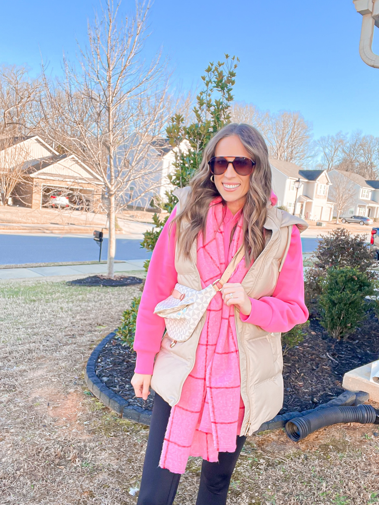 Casual OOTD 💕

My new favorite hoodie! So soft and cozy! Been wearing it on repeat 💕

Pink sweatshirt , leggings, winter scarf, pink scarf, puffer vest, oversized vest, belt bag, sunglasses, sweatshirt , sneakers , MIA sneakers , old navy finds, Amazon fashion , women’s fashion , gold earrings 

#LTKshoecrush #LTKstyletip #LTKGiftGuide