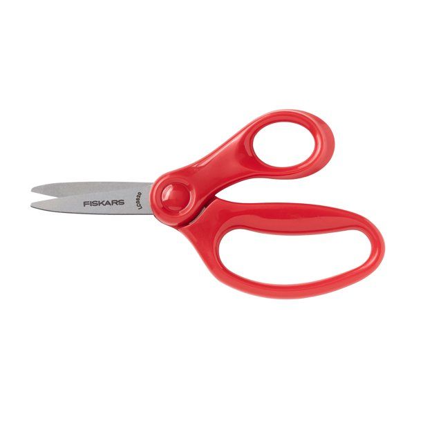 Fiskars Pointed Tip 5" Scissors for Kids 4-7, School Supplies, Red | Walmart (US)