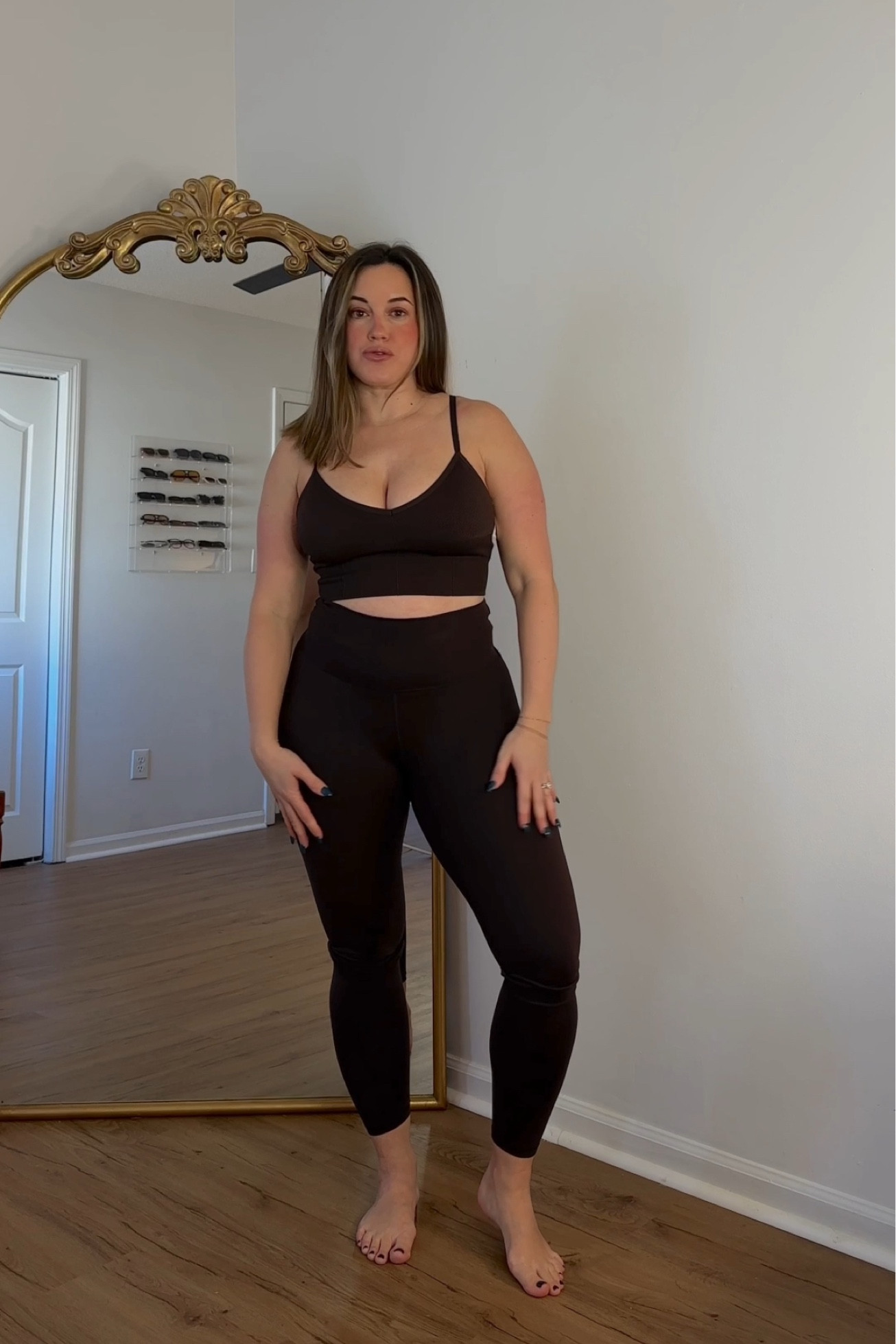 Matching set- color “deep earth” - wearing a size medium in top and bottom! 

#LTKActive #LTKSaleAlert #LTKMostLoved