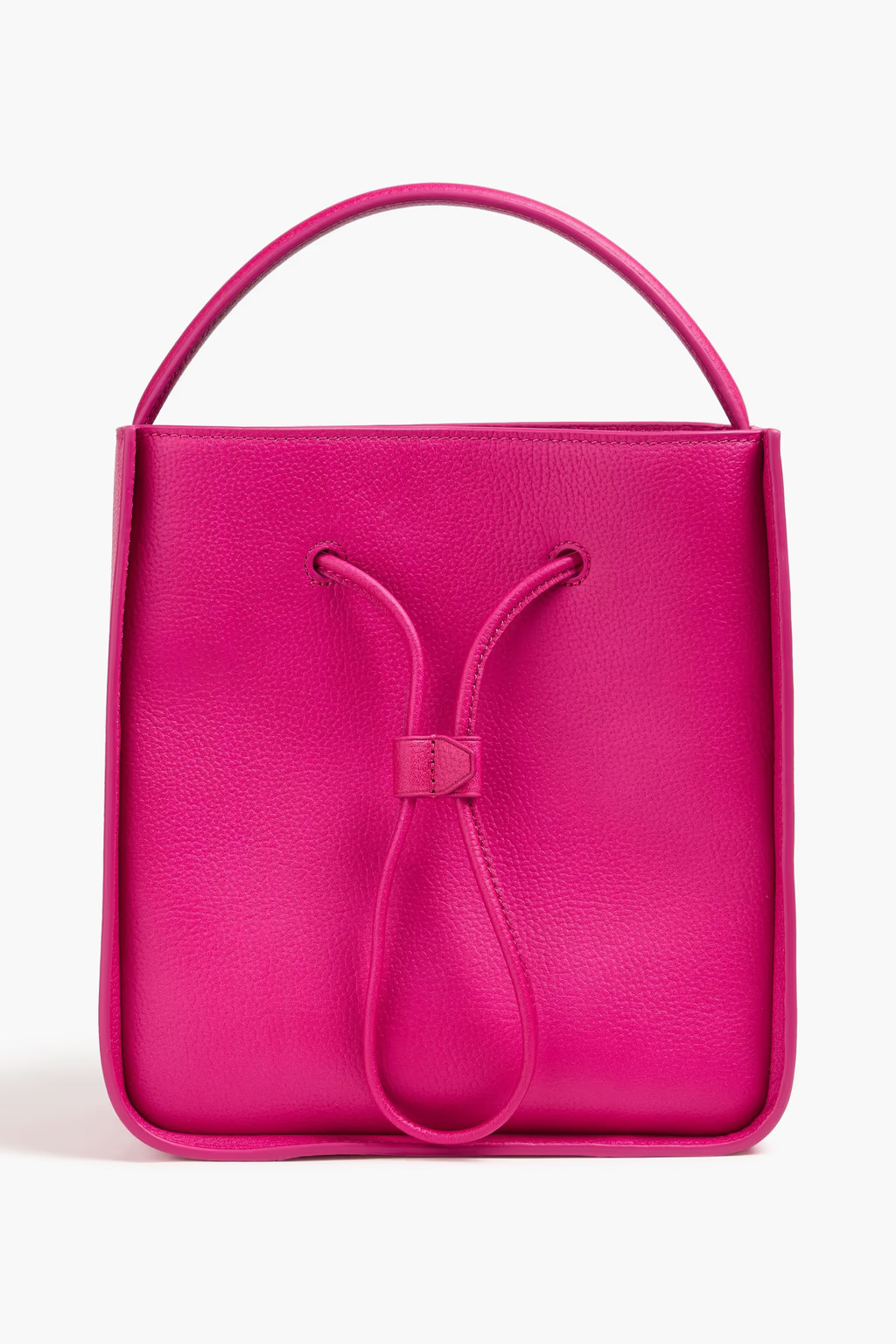 Soleil small pebbled-leather bucket bag | The Outnet (UK and Europe)