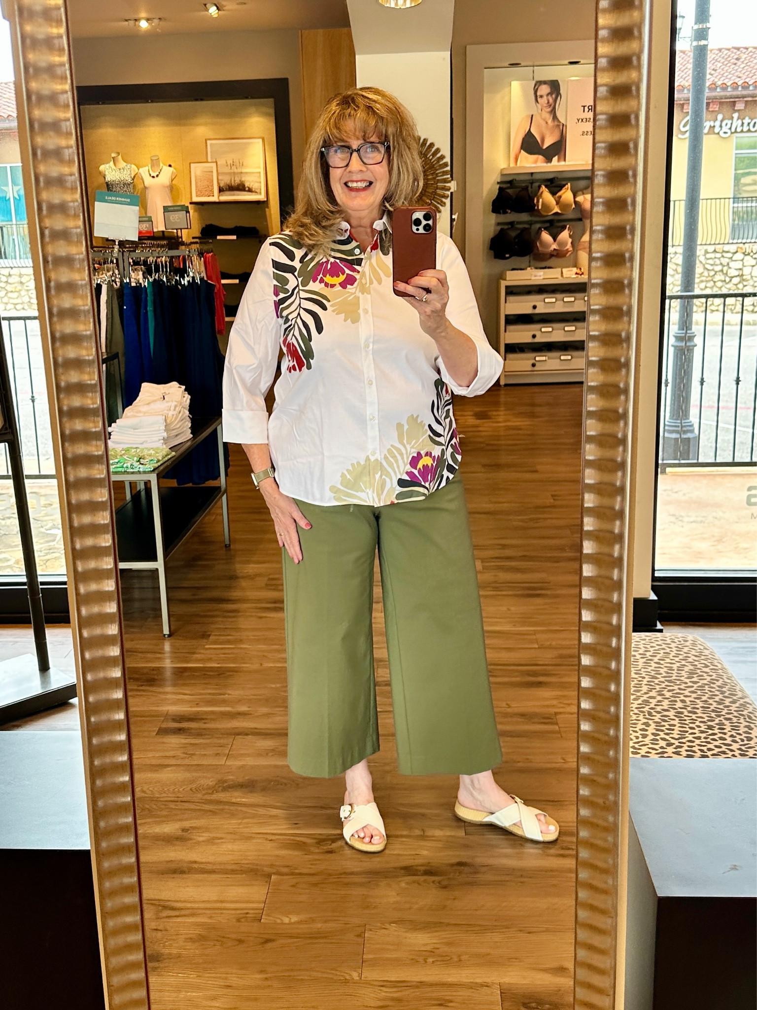 These are excellent new wide leg pants in the trending olive color. Perfectly paired with a no-iron top!

#LTKSeasonal #LTKOver40 #LTKMidsize