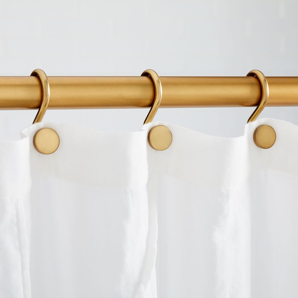 Modern Shower Curtain Rings (Set of 12) | West Elm (US)