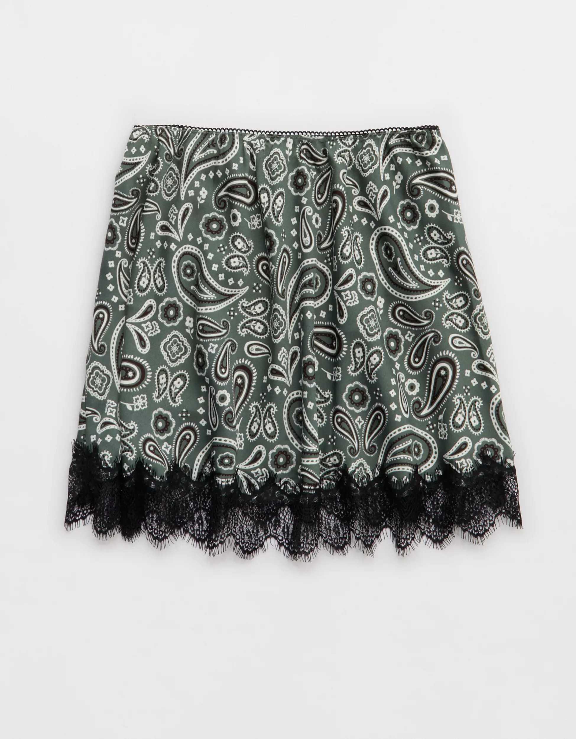 Aerie Festival Satin Mini Skirt | Aerie