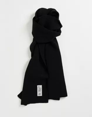 Original Penguin knitted scarf in black | ASOS | ASOS (Global)