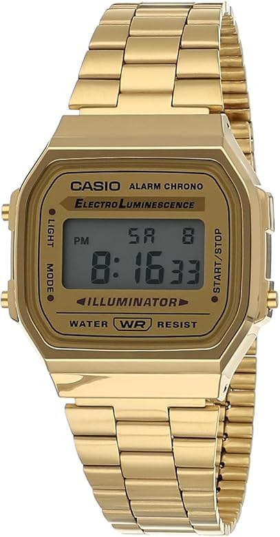 Casio Men's A168WG-9EF Gold Stainless-Steel Quartz Watch with Digital Dial | Amazon (CA)