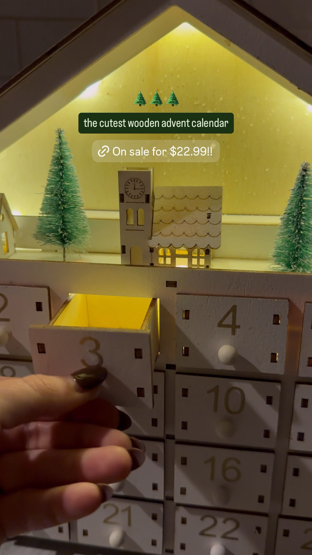 Wooden advent calendar!! Currently on Black Friday sale on Amazon for $22.99!! Also linked similar wooden advent calendars :) 

Christmas decor, holiday decor, holiday traditions, Christmas traditions 

#LTKHoliday #LTKSaleAlert #LTKSeasonal
