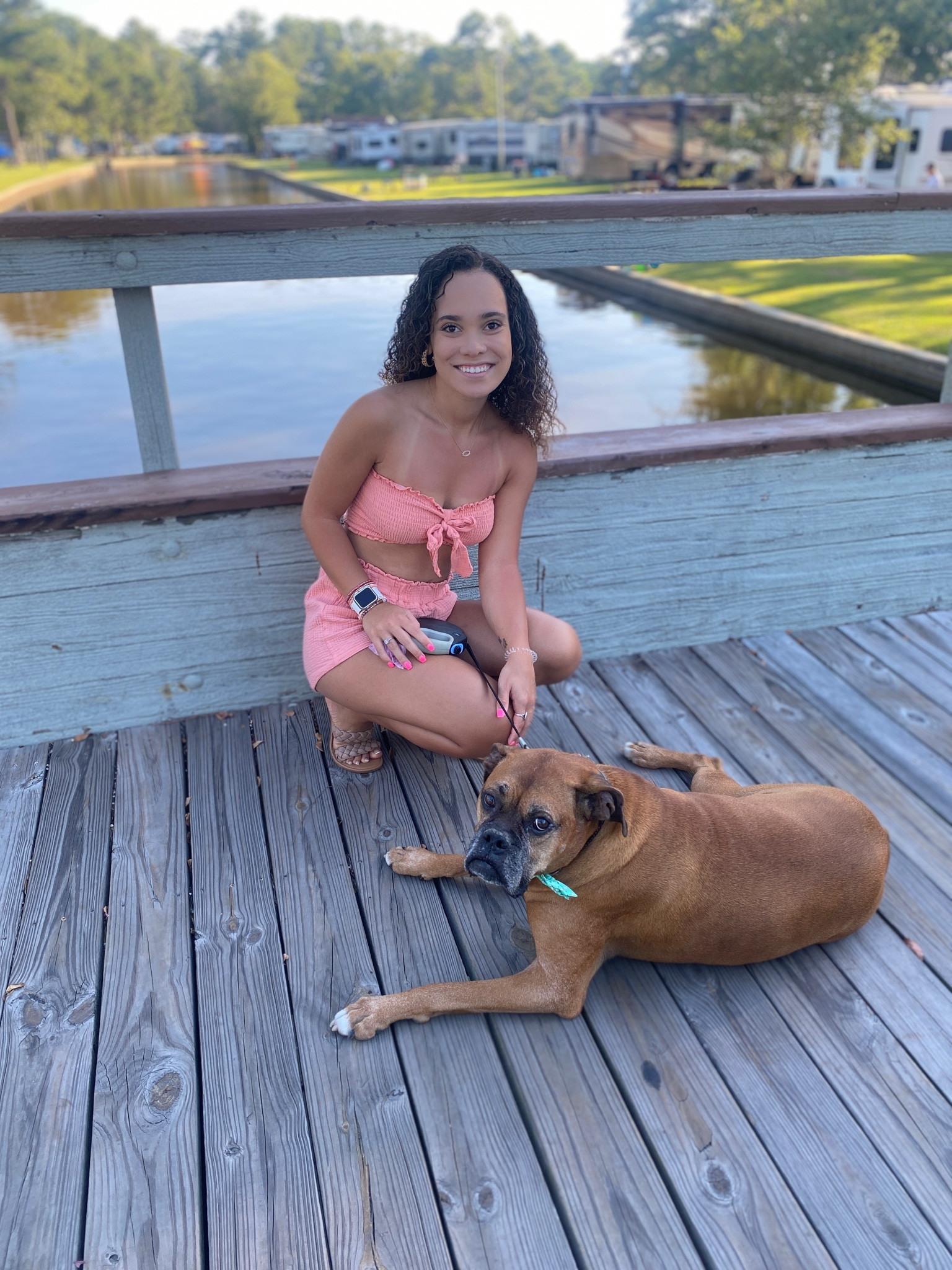 just a girl and her dog🐶❤️ 