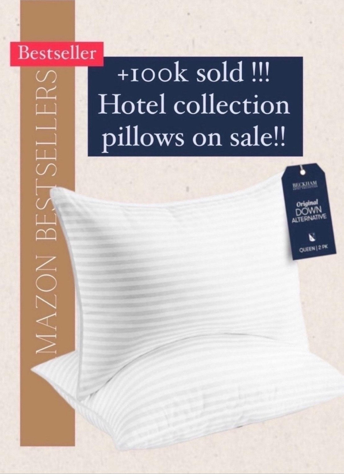 This hotel collection pillow has been a most loved bestseller and if you are in the market for new pillows then you should take a look.  There is a deal on it right now