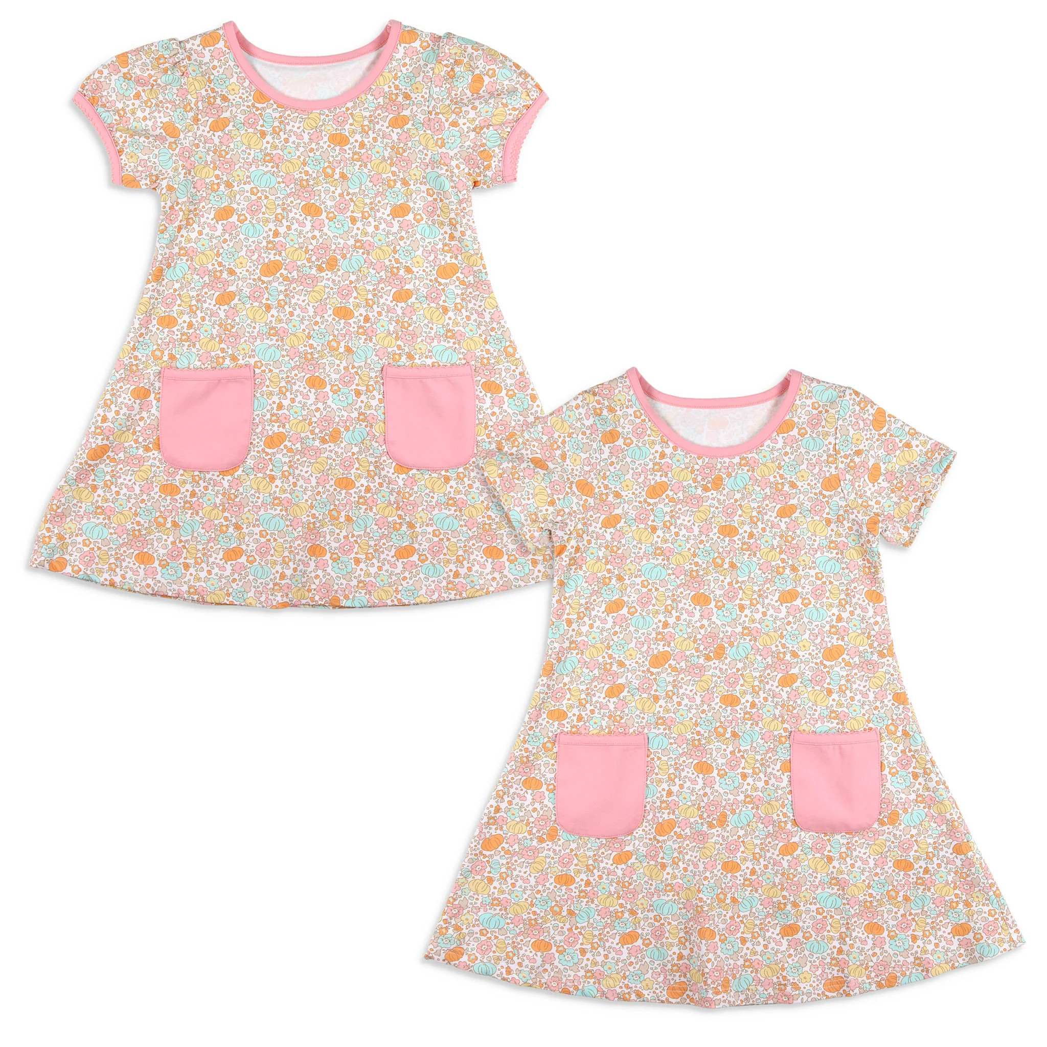 Girls Play Dress - Pretty Pumpkin - Shrimp and Grits Kids | Shrimp and Grits Kids