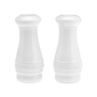 Le Creuset® Salt and Pepper Shakers in White | Bed Bath & Beyond