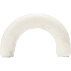 Creative Co-Op Contemporary Marble Accent Arch Decor Décor, White | Amazon (US)