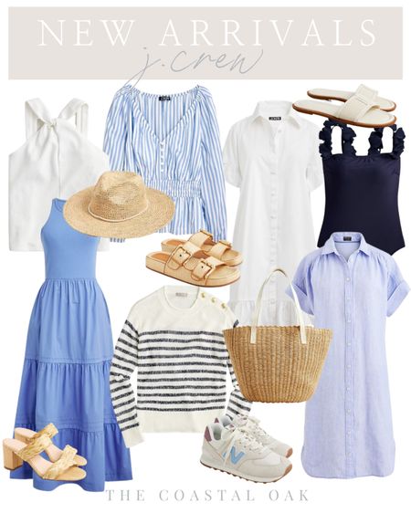 New arrivals at jcrew just in time for summer. Loving these blue and white styles-perfect for a beach vacation! 30% off with code SUNNY

Vacation style sale alert jcrew preppy coastal grandma coastal grandmother white navy blue stripe nautical 

#LTKstyletip #LTKsalealert #LTKSeasonal