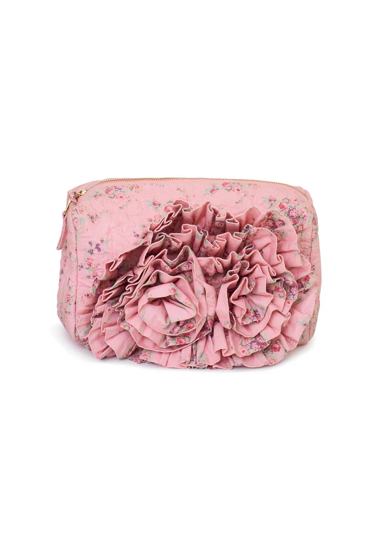 Octavia Flower Print Cosmetic Bag | LoveShackFancy