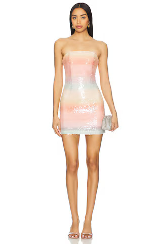 Lovers and Friends Rachael Mini Dress in Rainbow from Revolve.com | Revolve Clothing (Global)