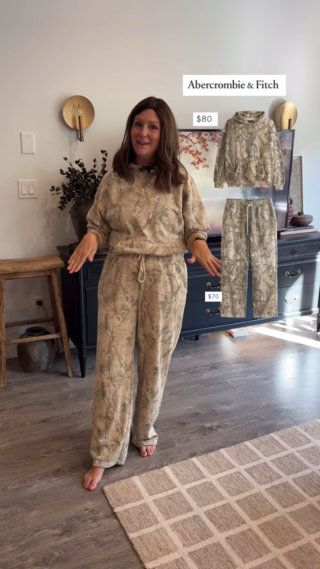 Abercrombie camo set dupe! Why would we pay $150 for an Abercrombie camo outfit when you can snag one that looks almost identical for just $40 at Walmart? I’m honestly obsessed with this find—it’s super comfortable, fits perfectly, and is just so cute for running errands or lounging around. Who says you need to spend a fortune to look stylish and feel cozy? 😎

#LTKSaleAlert #LTKTravel #LTKStyleTip