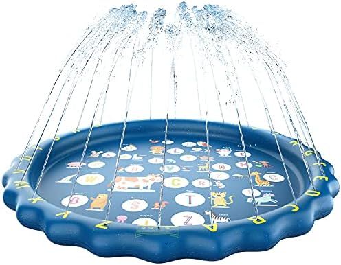 LANXU Splash Pad for Kids, Summer Outside Backyard Sprinklers Pool - 67" | Amazon (US)