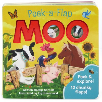 Peek-a-Flap Moo (Hardcover) (Jaye Garnett) | Target