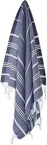 Cacala 1011111077182010 Hand Face Turkish Pestemal Fouta Kitchen Baby Care Towel, 23 x 36, Dark B... | Amazon (US)