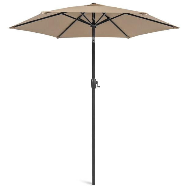 Best Choice Products 7.5ft Heavy-Duty Outdoor Market Patio Umbrella w/ Push Button Tilt, Easy Cra... | Walmart (US)
