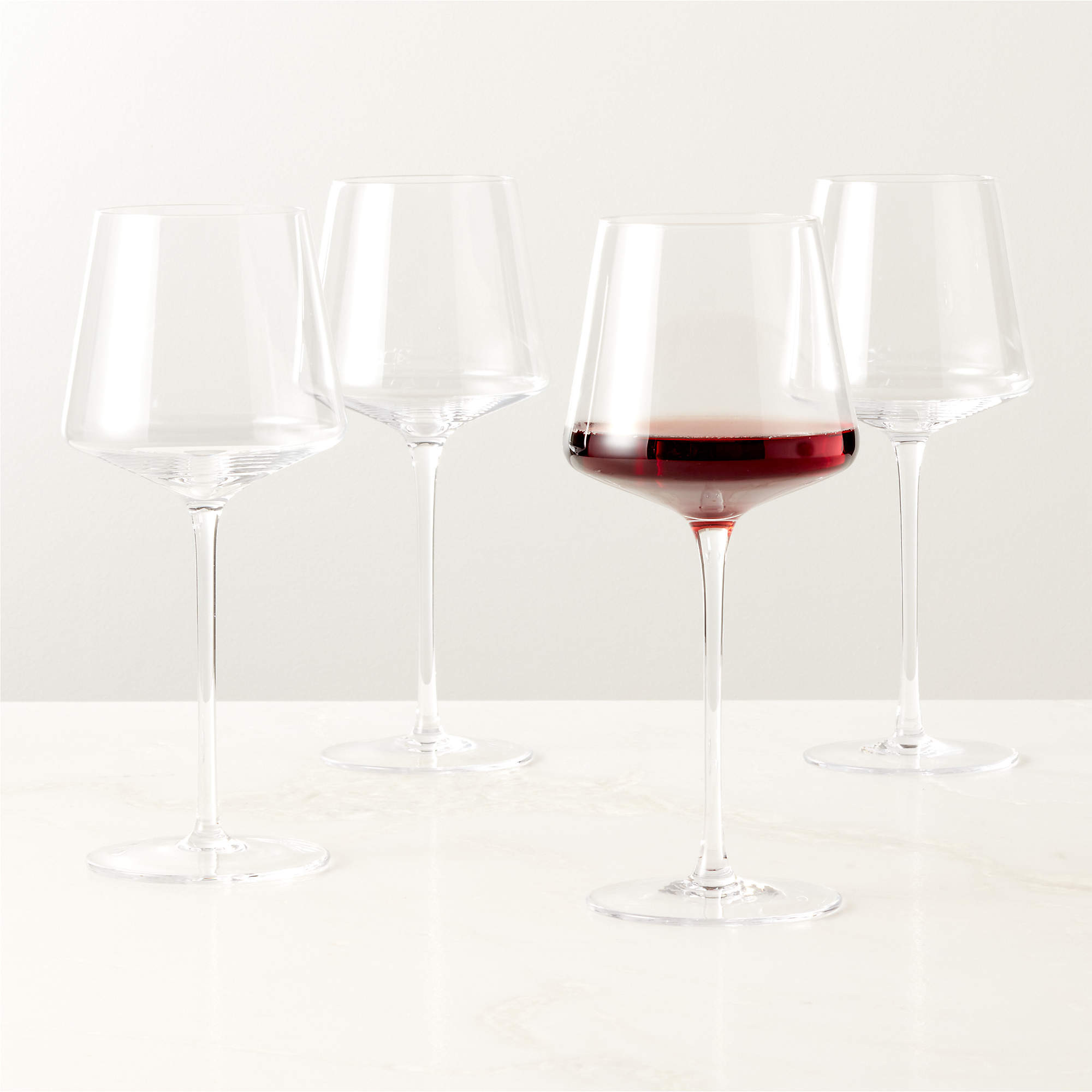 Muse Modern Red Wine Glass Set of 4 + Reviews | CB2 | CB2
