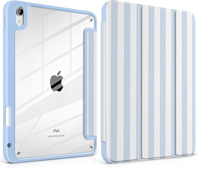 Case for iPad (A16) 11th Generation 11 inch 2025 /iPad 10th Gen 10.9 2022- Aesthetic Blue White S... | Amazon (US)