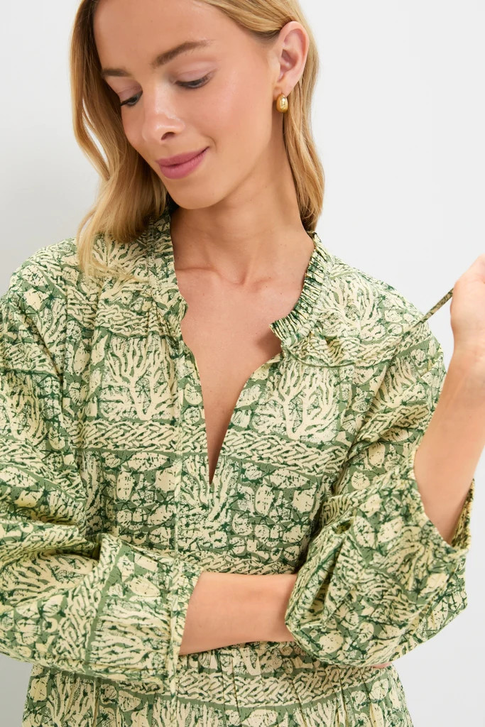 Calypso Reef Long Sleeve Salty Paloma Caftan | Tuckernuck (US)