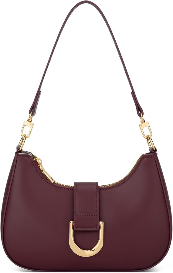 KKXIU Small Shoulder Bag for Women - Crescent Bag Small Purses for Women Trendy Vegan Leather Pur... | Amazon (US)