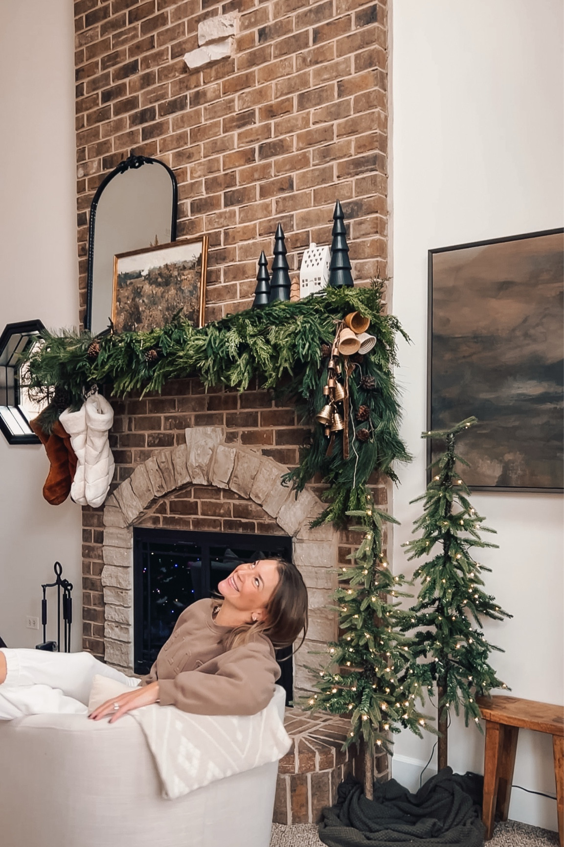 Holiday mantel 

#LTKHome #LTKFindsUnder50 #LTKHoliday