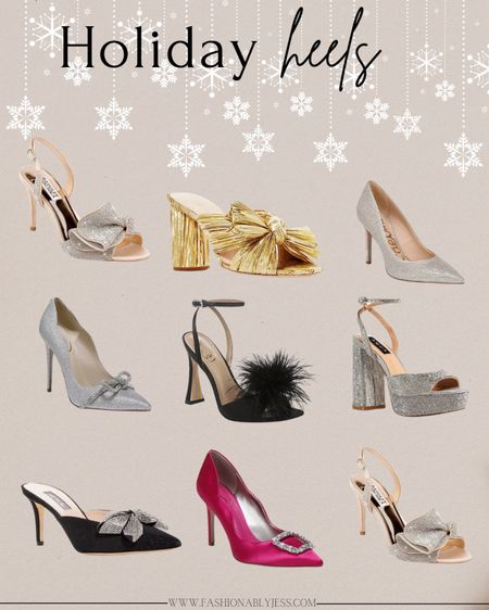 Loving these heels to go with a holiday dress or holiday outfit! Match any of these beautiful heels to a beautiful holiday outfit! 

#LTKGiftGuide #LTKshoecrush #LTKHoliday