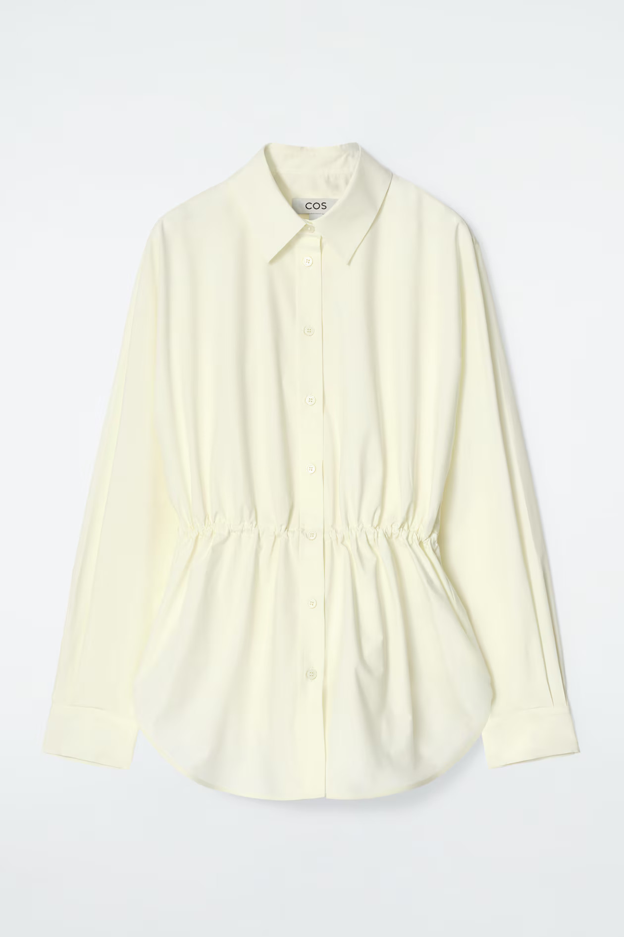 CAMISA CON CINTURA AJUSTADA - MANTEQUILLA | COS (EU)