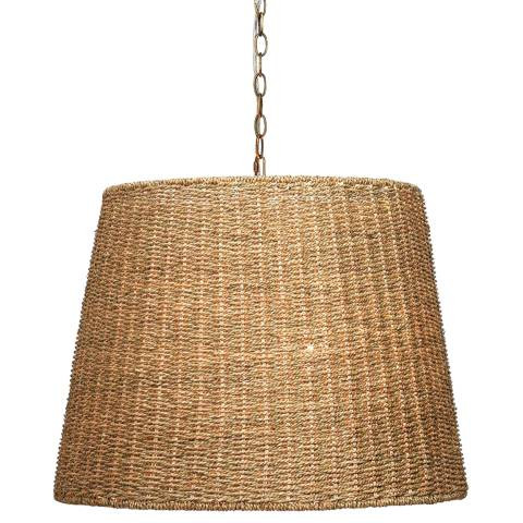 Jamie Young Willow 24" Wide Natural Seagrass Pendant Light | Lamps Plus