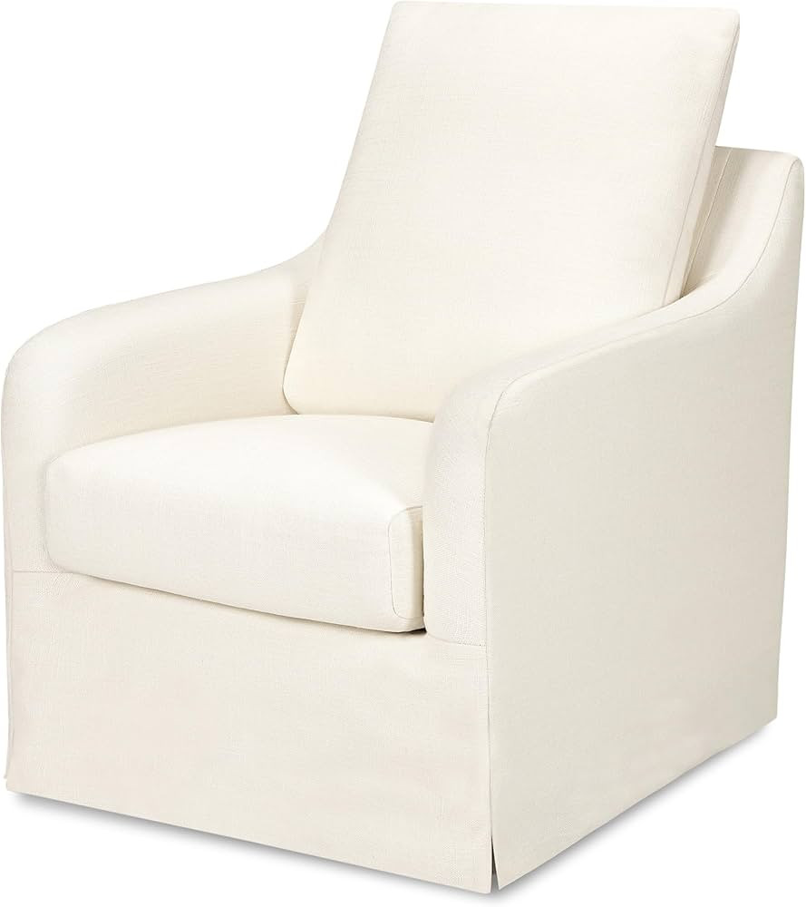 NAMESAKE Reese Slipcover Swivel Glider, Ivory Eco-Linen | Amazon (US)