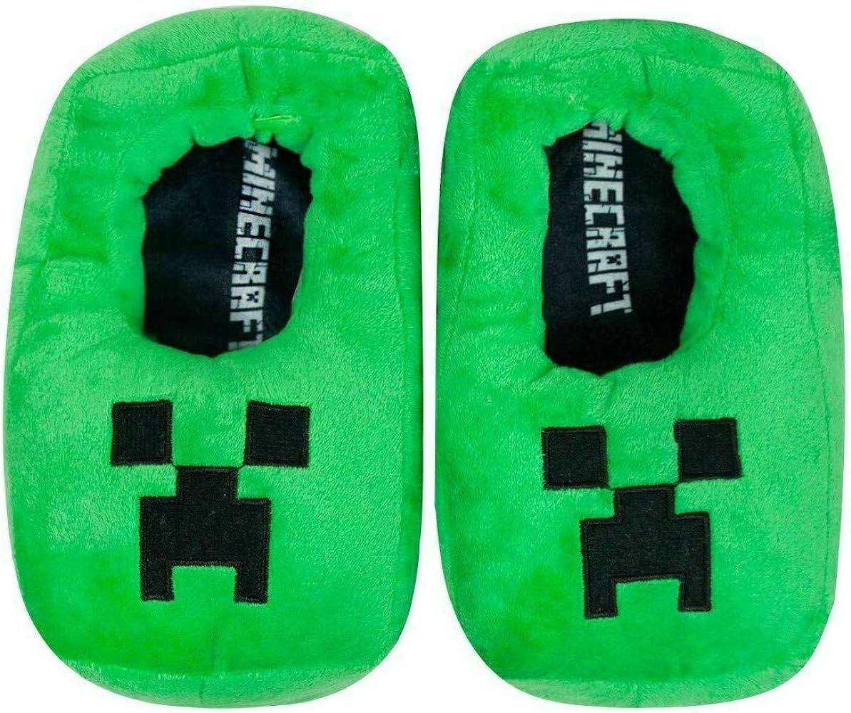 Creeper 3D Green Boy's Slipper, Plush Novelty Footwear Slip On for Kids | Amazon (US)