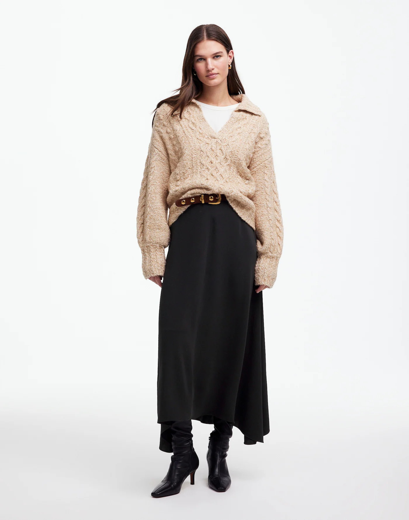 Asymmetric Midi Skirt | Madewell | Madewell