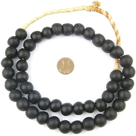 African Recycled Glass Beads - Full Strand Eco-Friendly Fair Trade Sea Glass Beads from Ghana Handma | Amazon (US)
