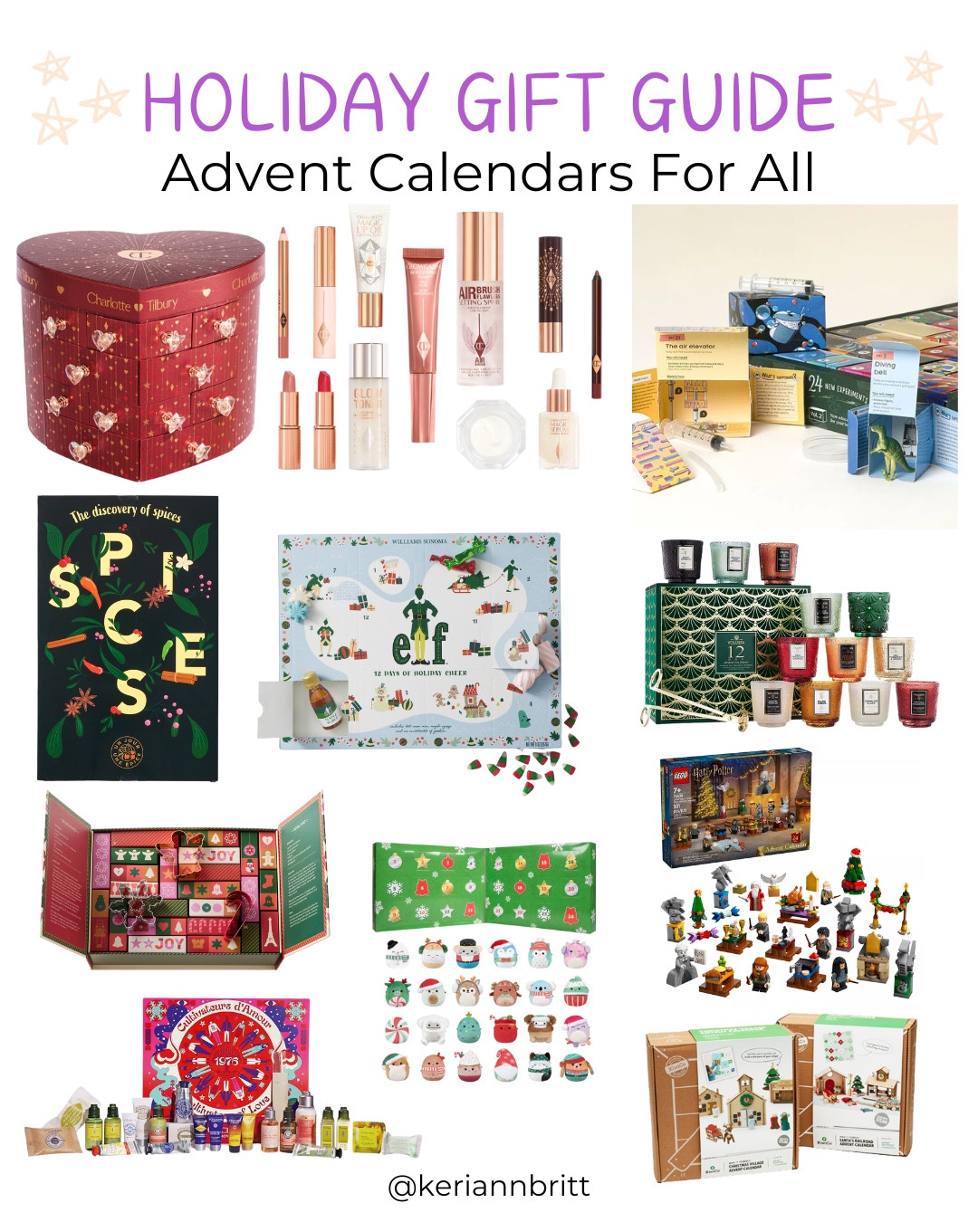 2024 Holiday Gift Guide - Advent Calendars for Everyone 

2024 gifts / Christmas gift / presents for everyone / gift guide / holiday gift / Christmas gift guide / gifts for him / gifts for her / popular holiday gifts / advent calendar / make up / Christmas countdown 

#LTKHoliday #LTKGiftGuide #LTKSeasonal