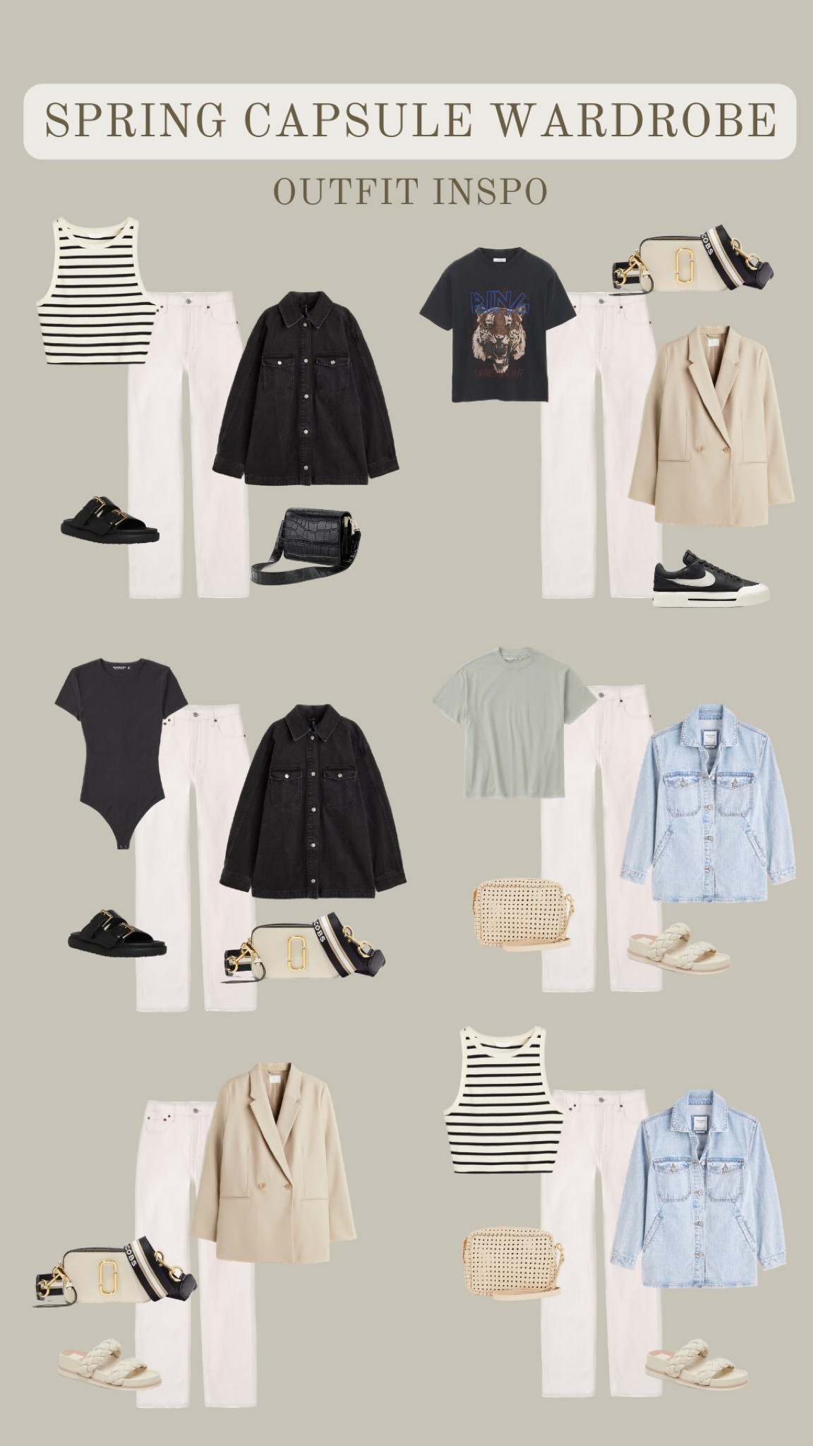 Spring 2023 capsule wardrobe — cream pants outfit inspo

#LTKSeasonal #LTKFind #LTKunder100