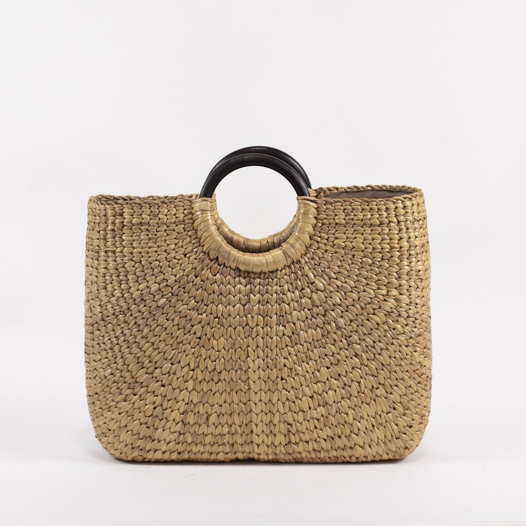 Sara wooden handle tote | Sea & Grass