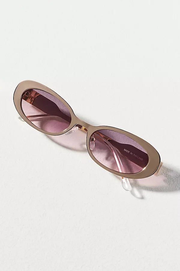 Metal Oval Sunglasses | Anthropologie (US)