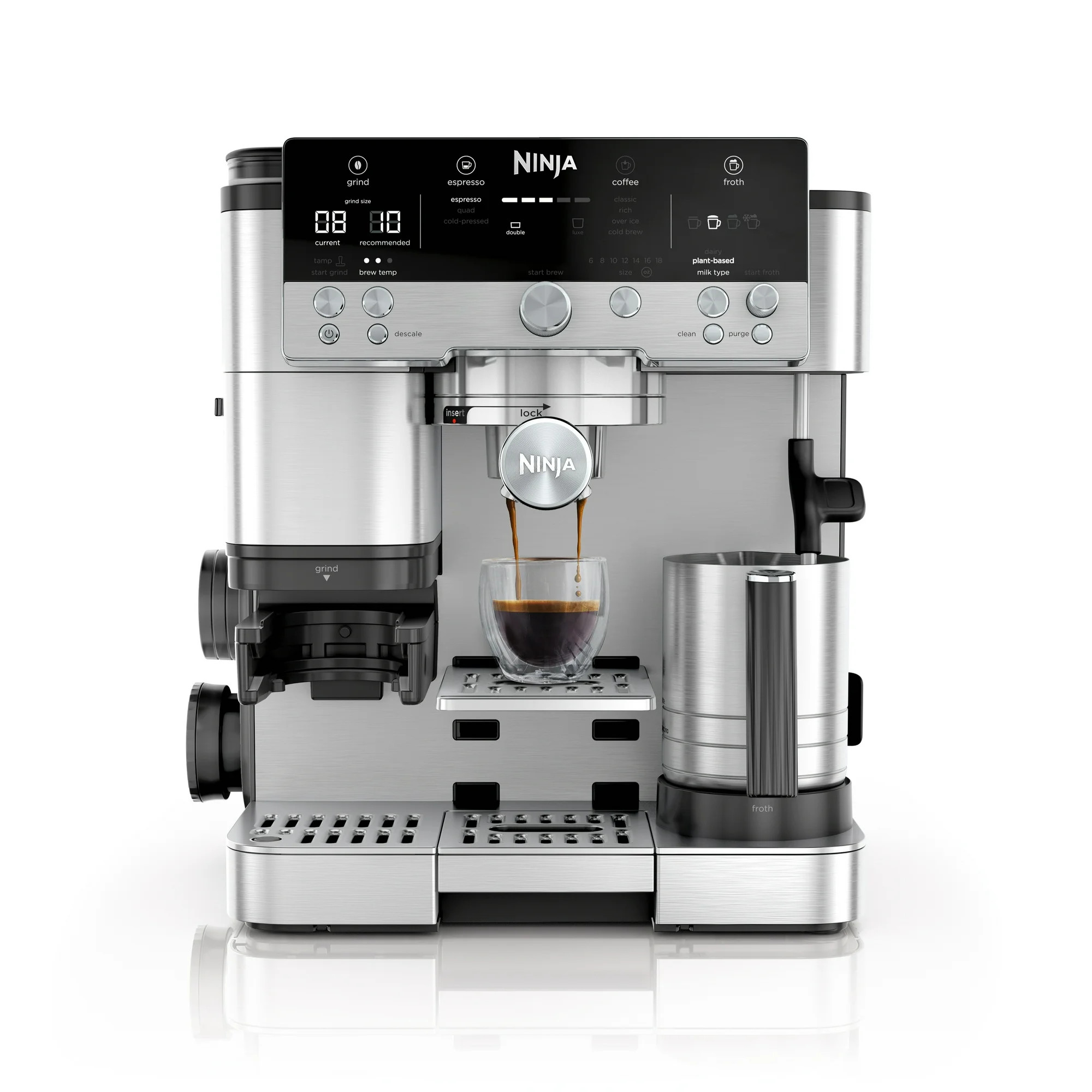 Ninja Luxe Cafe Premier Series, Stainless Steel Espresso Machine and Drip Coffee Maker with integ... | Walmart (US)