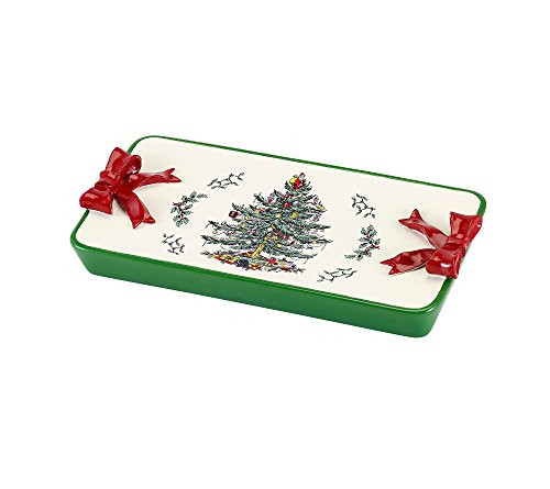 Spode - Soap Dish, Resin Bathroom Accessories, Holiday Home Decor (Spode Christmas Tree Collection) | Amazon (US)