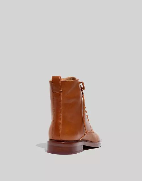 The Delaney Lace-Up Boot in Leather | Madewell