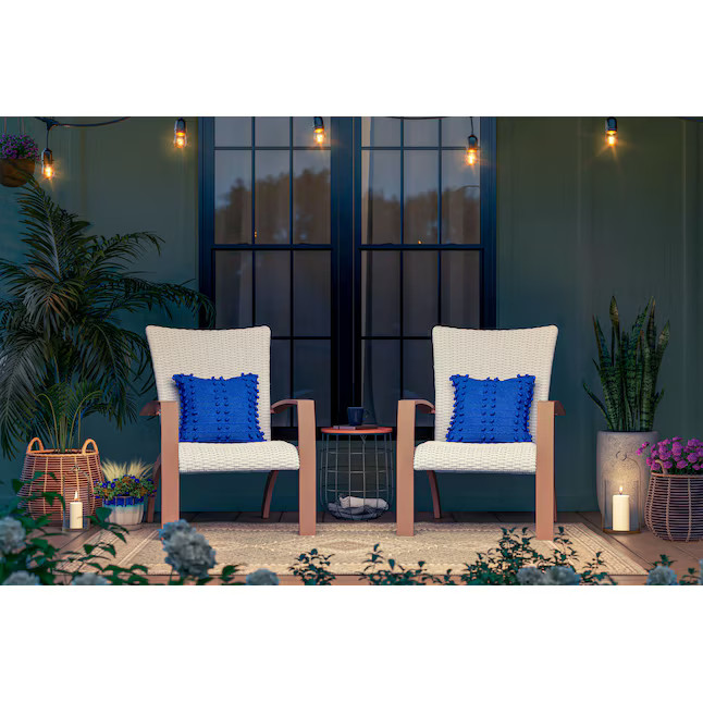 Origin 21 Round 9.75-in W Large White Mixed/Composite Contemporary/Modern Indoor/Outdoor Planter | Lowe's